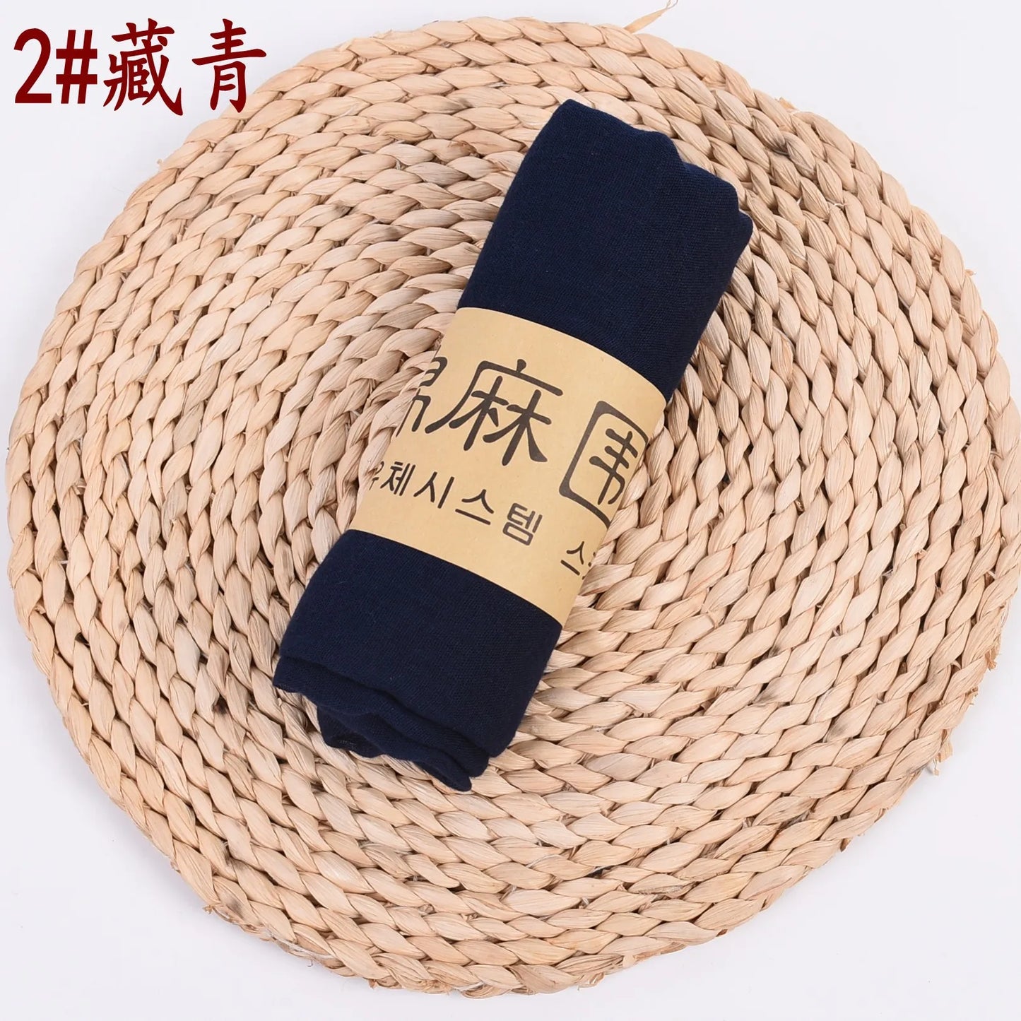 Damen Schal Baumwolle Leinen lang 90x180cm uni zart weich vielseitig