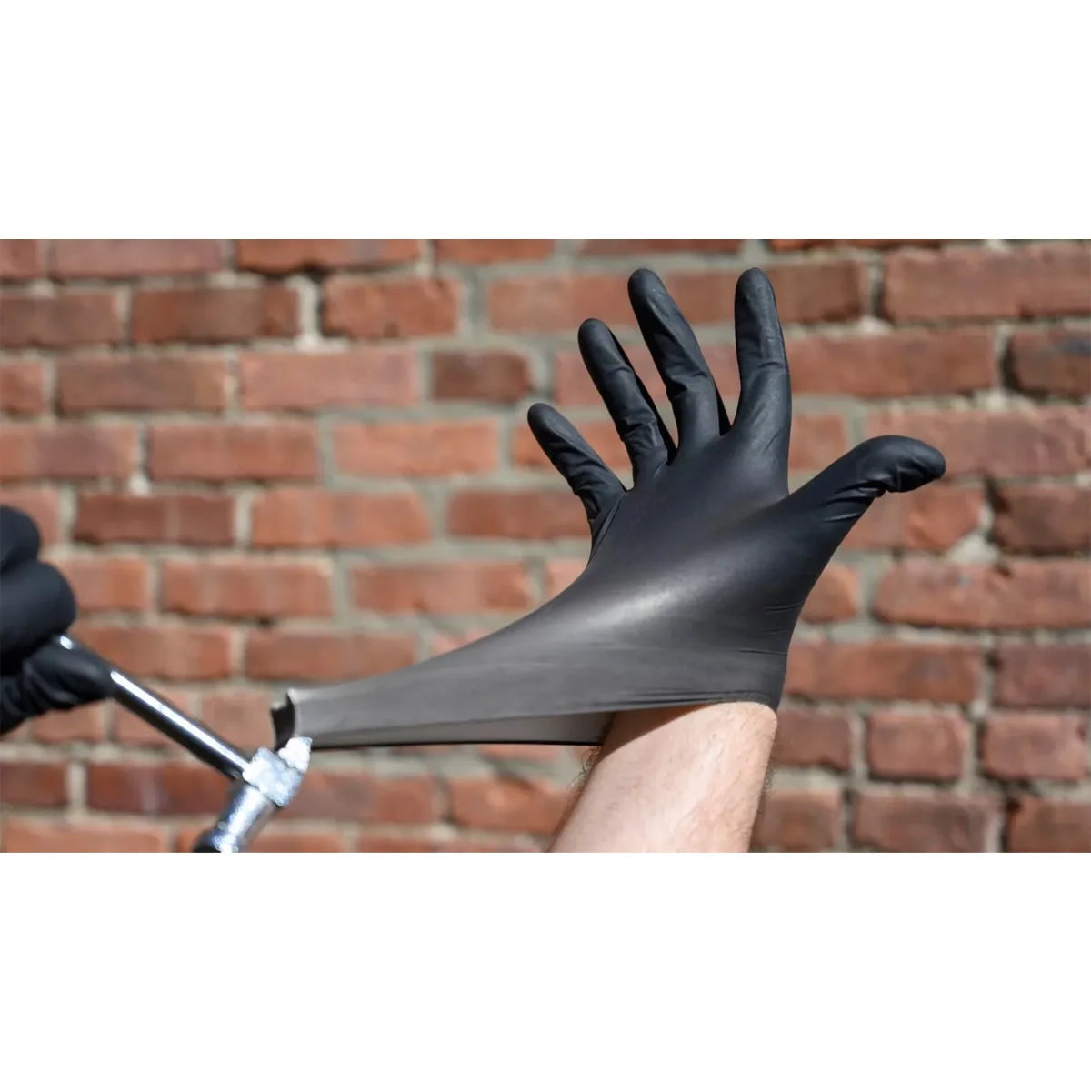 Robuste schwarze Nitrilhandschuhe 6 Mil, latexfrei – Schutz für Haushalt - Arbeit