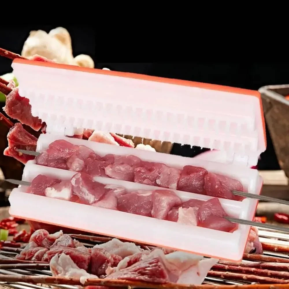 Multifunktionaler Grillspießmacher für Fleisch und Gemüse