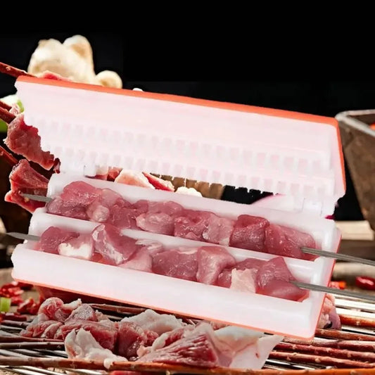 Multifunktionaler Grillspießmacher für Fleisch und Gemüse