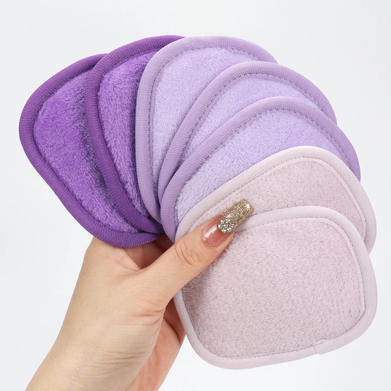 Wiederverwendbare Make up Entferner Tücher mit Farbverlauf 7 Stück