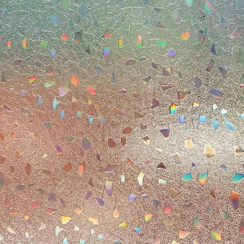 Fensterfolie Sichtschutz mit Regenbogen Effekt und UV Schutz