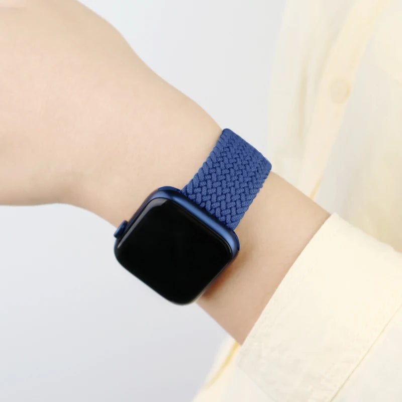 Geflochtenes Solo Loop Ersatzarmband für Smartwatch 38-49mm Unisex