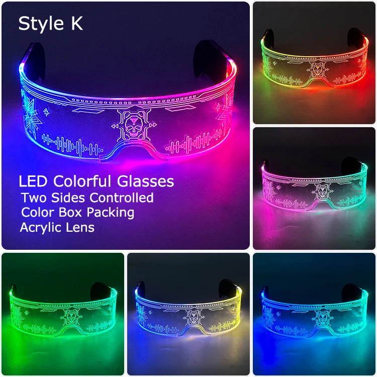Leuchtende LED Brille mit Farbwechsel für unvergessliche Partys