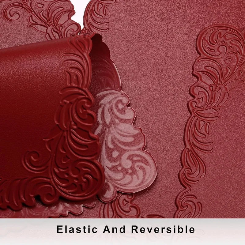 Elegante PU Kunstleder Tischsets für Innen und Außenbereiche