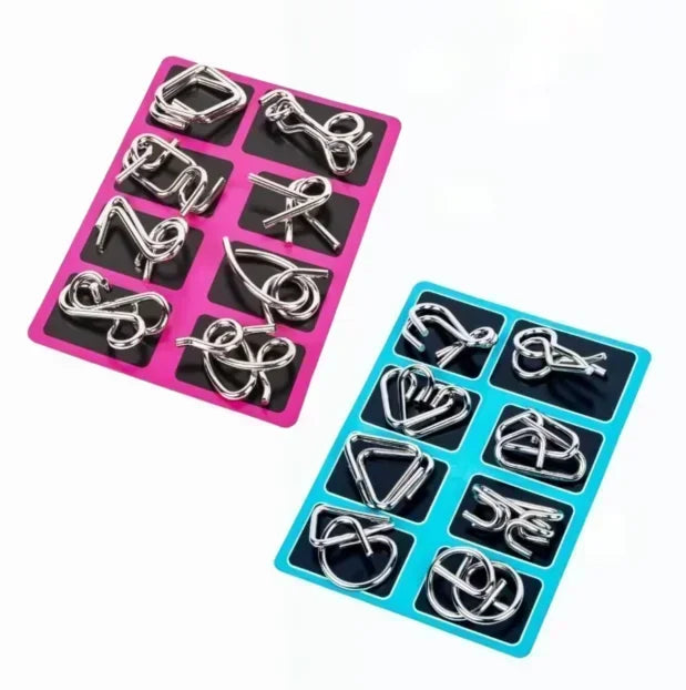 Metallisches Ringpuzzle zur Förderung des logischen Denkens