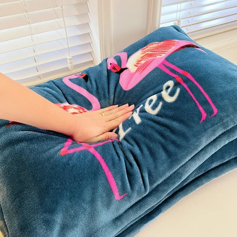 2er Set Milch Fleece Kissenbezüge Winter weich warm Korallenfleece