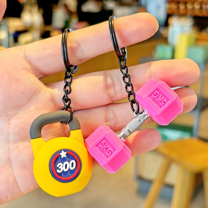Mini Hantel Schlüsselanhänger Rucksackanhänger Fitnessstudio Geschenk