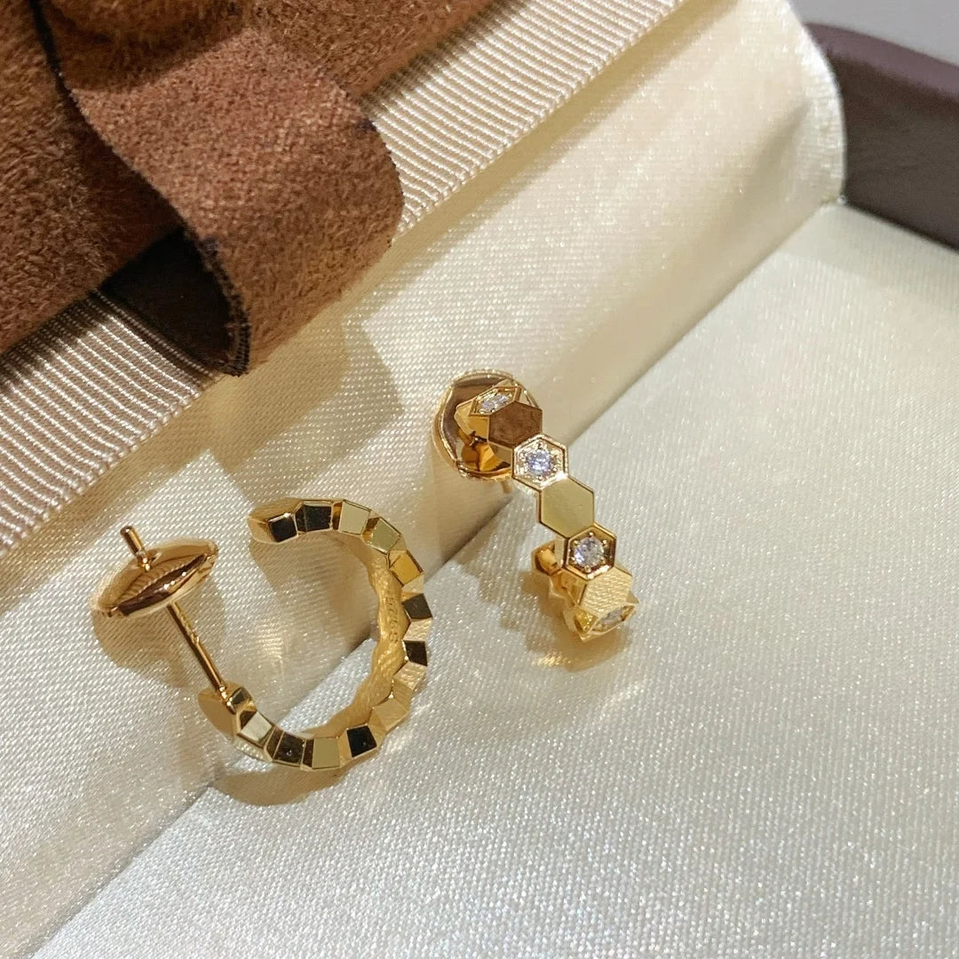 Handgefertigte Damenohrringe aus Sterlingsilber mit Zirkonsteinen