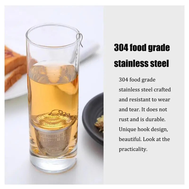 Edelstahl Tee Gewürz Sieb Set Wiederverwendbar Mesh Filter Infuser Küche