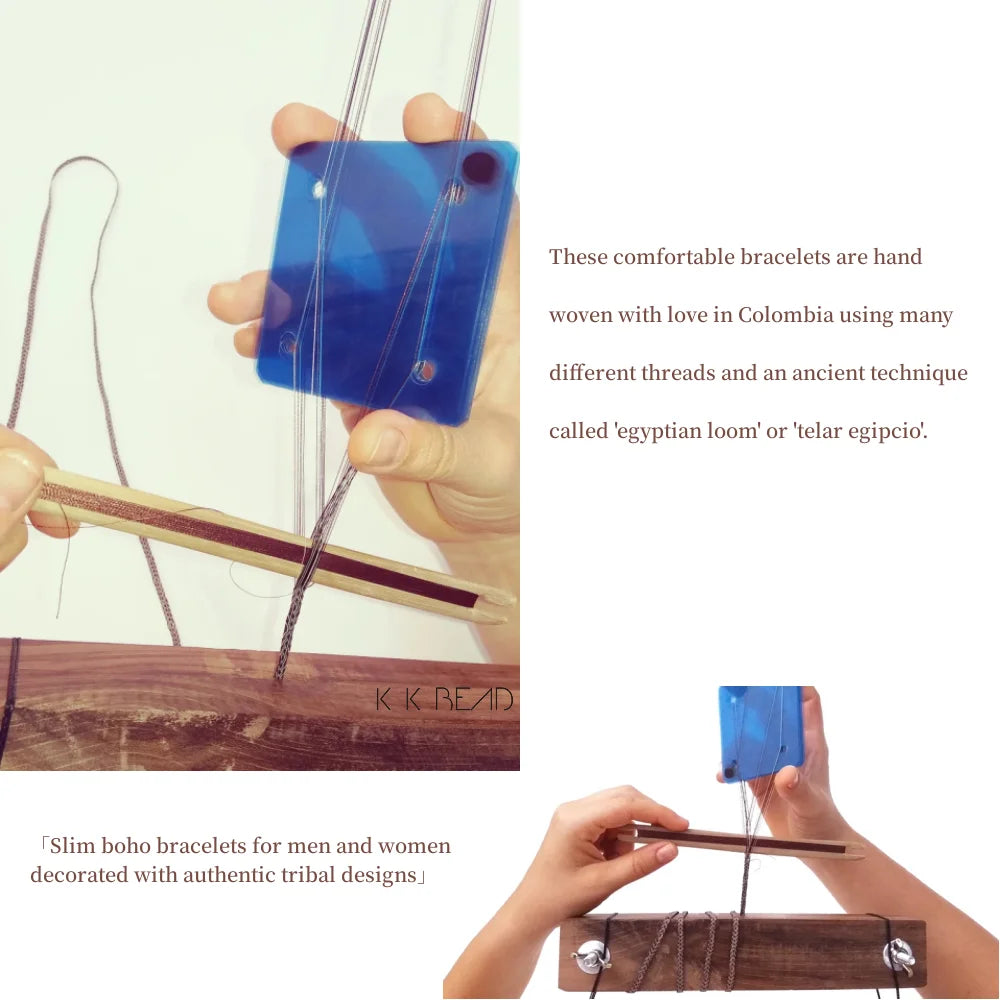 Unisex Geflochtenes Baumwoll Armband Handgewebt Freundschaftsschmuck