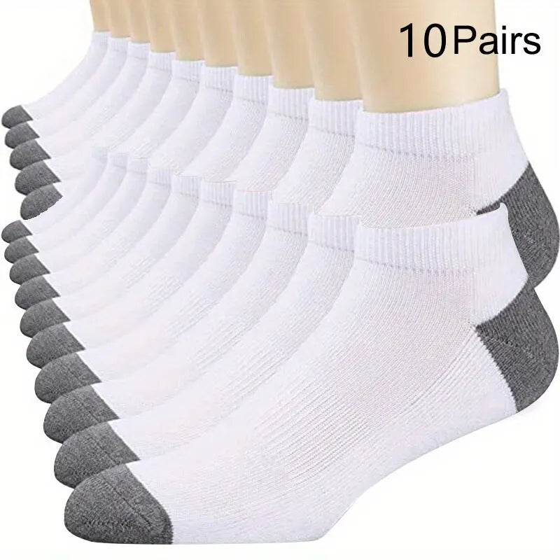 10 Paar Herren Knöchelsocken Baumwolle atmungsaktiv bequem Sommer