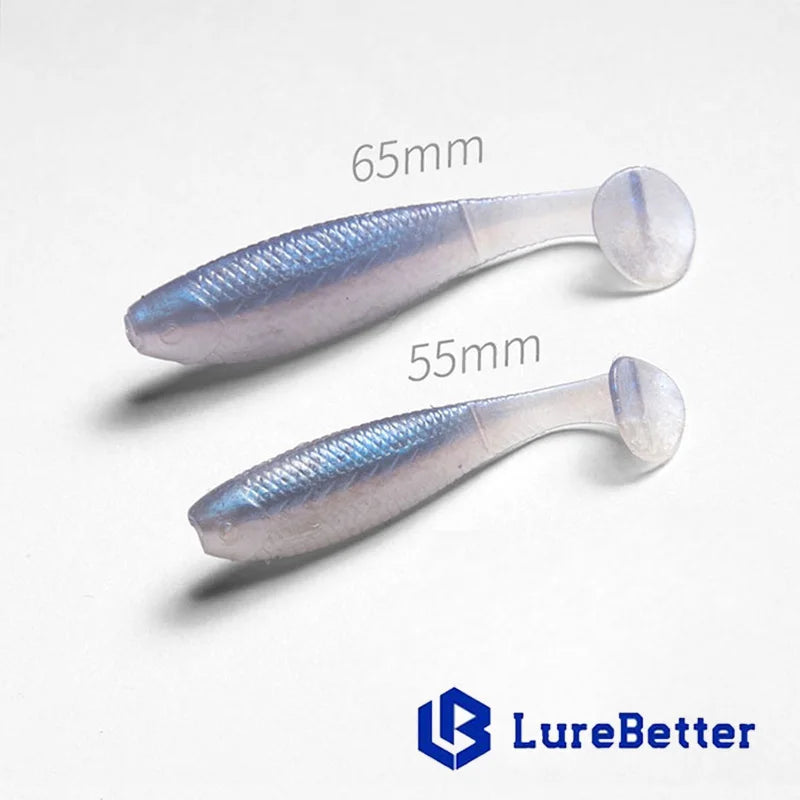 12er Set schwimmende weiche Köder 55 65mm für Süßwasser und Meerwasser