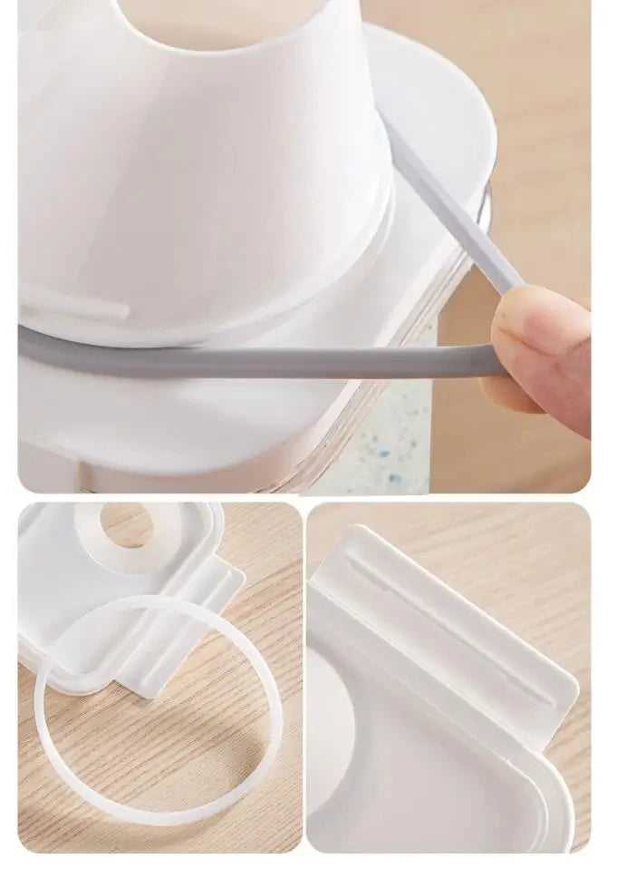 Luftdichter Glas Waschmittelspender mit Deckel zur Aufbewahrung