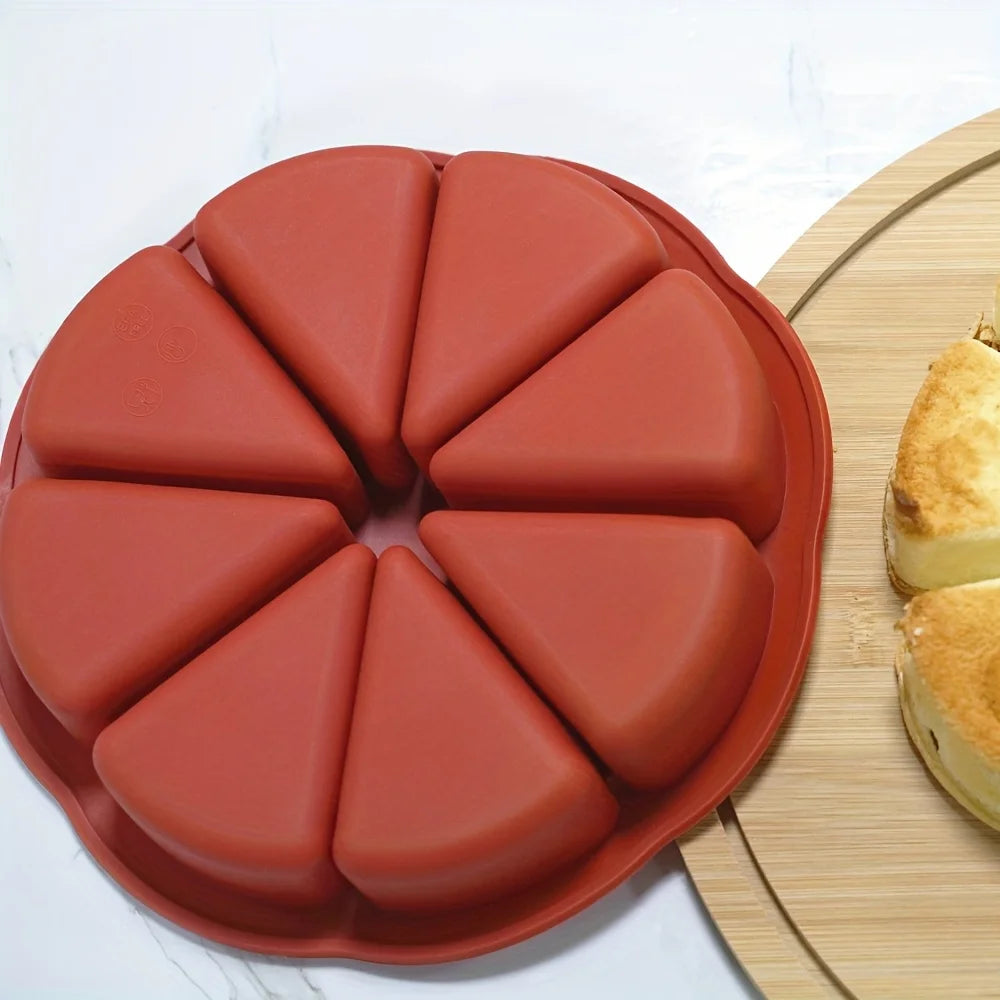 Dreieckige Silikon Backform mit 8 Mulden für Brownies Pfannkuchen Cupcakes-Yabubest - Home & More