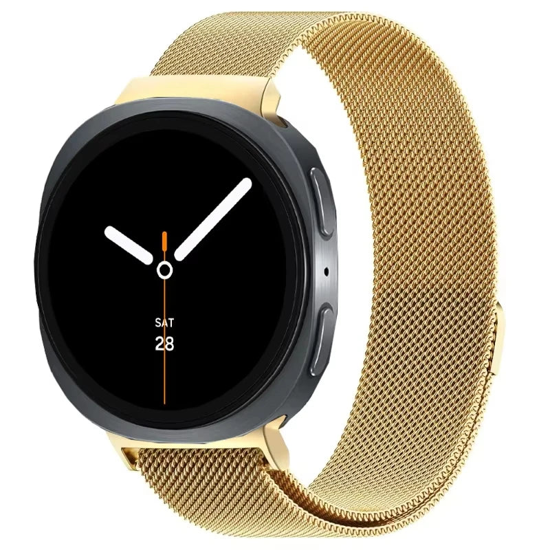 Milanaise Edelstahlarmband für Samsung Galaxy Watch 40 44 46 47 mm Unisex