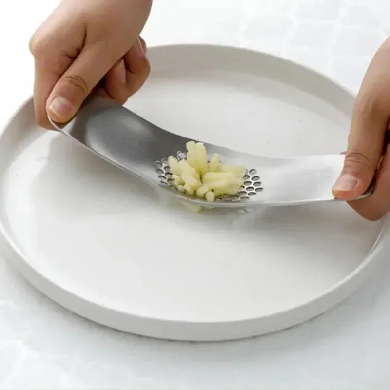 Edelstahl Knoblauchpresse – Robust - Umweltfreundlich für Frische Küche
