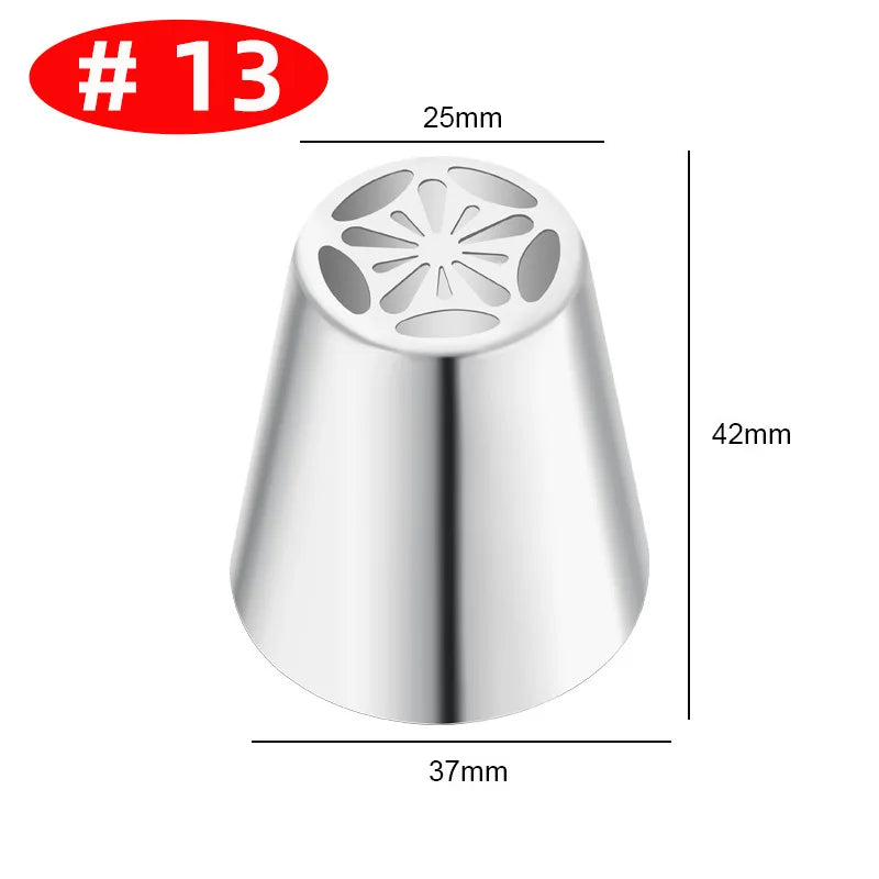 Premium Edelstahl Spritztüllen Set – 30+ Backdüsen für kreative Gebäck-Deko