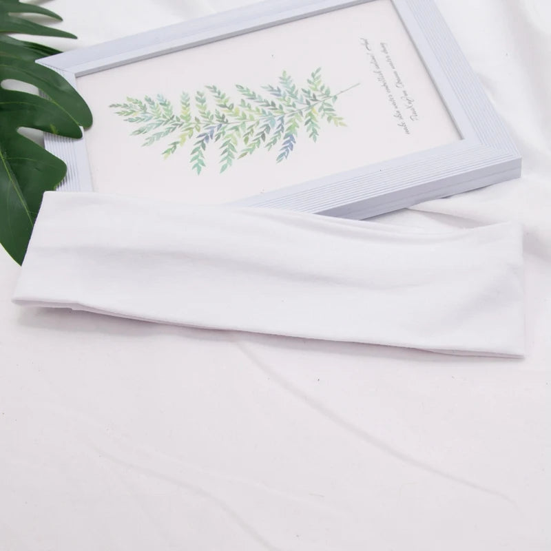 Elastisches Baumwoll Haarband für Damen Herren Sport Yoga Fitness Stirnband