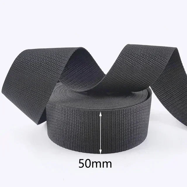 10 m Polyester Gurtband schwarz 20-100 mm Meterware Nähzubehör