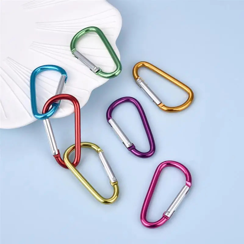 Karabiner Schlüsselbund Aluminium D-Ring 10/20er Set-Yabubest - Home & More