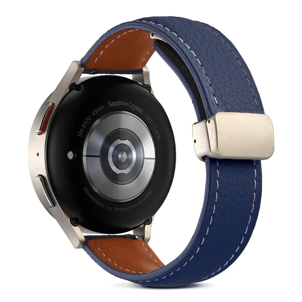 22 mm Lederarmband mit Magnetschnalle für Xiaomi Redmi Watch