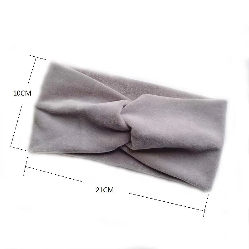 Elastisches Yoga Stirnband aus Samt für Make up und Gesichtspflege-Yabubestshop