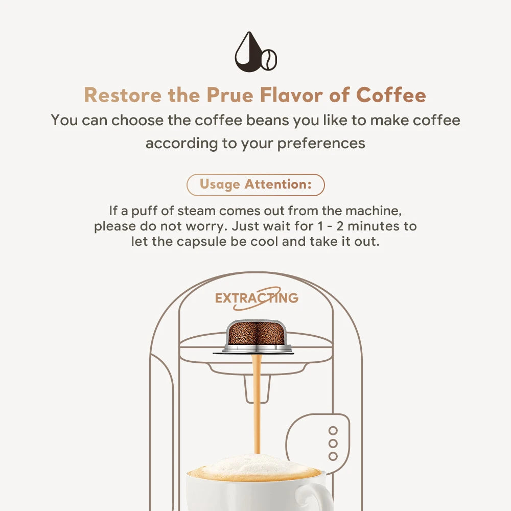 Wiederverwendbare Kaffeekapsel aus Edelstahl für Bosch Tassimo