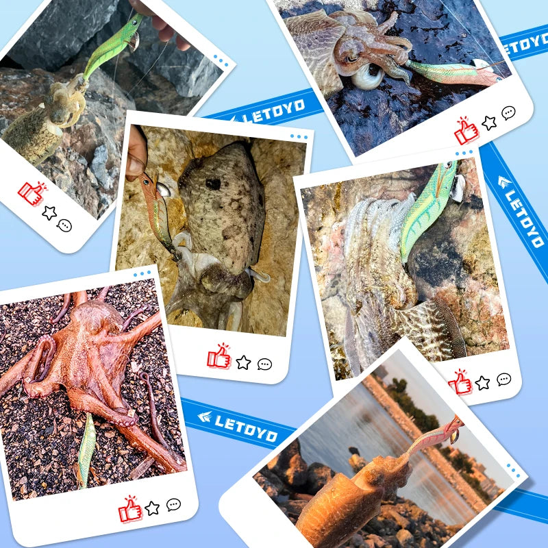 Künstlicher Tintenfischköder mit Webfuß für vielseitiges Angeln