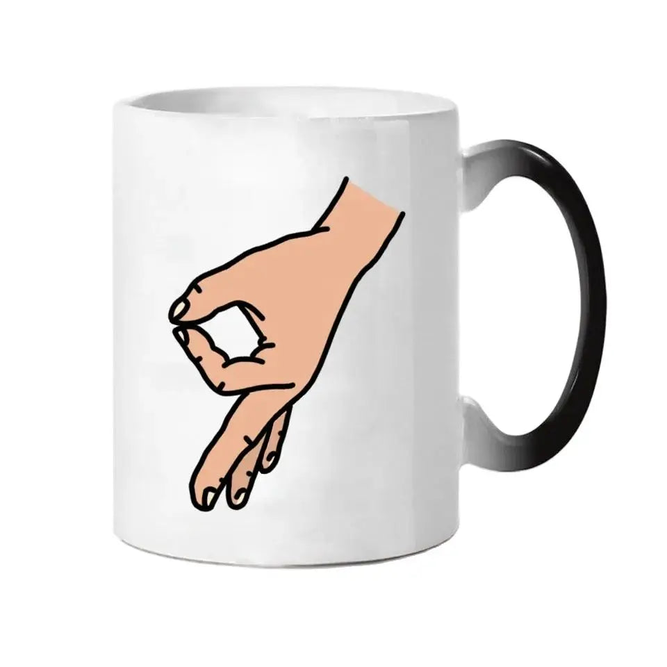 Kreative Kaffeetasse mit Farbwechsel durch Temperatur – Freunde Geschenk-Yabubest - Home & More