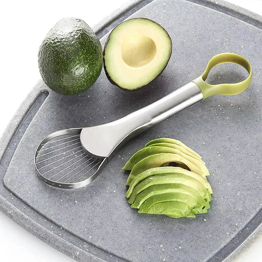 Avocado-Schneider, 2-in-1, Edelstahl, Avocado-Schneider, Schäler, Messer, Pitaya, Kiwi-Schneider, Schäler, Küchenhelfer, Obst, Gemüse, Werkzeuge - Yabubest - Home & More