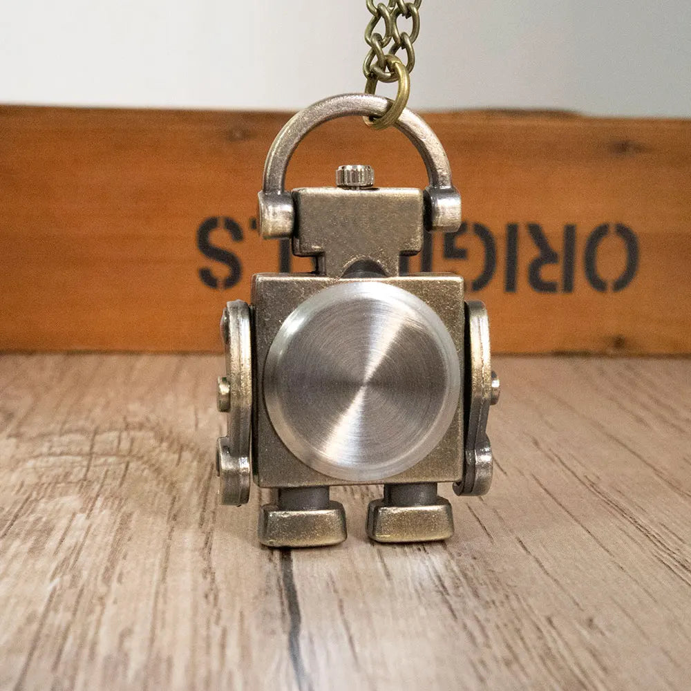 Modische runde Quarztaschenuhr mit arabischen Ziffern für Studenten