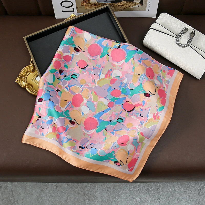 Modischer 70 x 70 cm Damenschal mit Paisley-Druck-Yabubest - Home & More