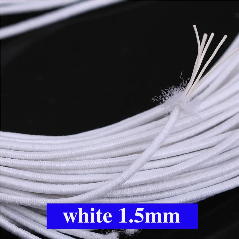 Buntes 1,5mm Gummiband für DIY Nähen Schmuck Bastelprojekte