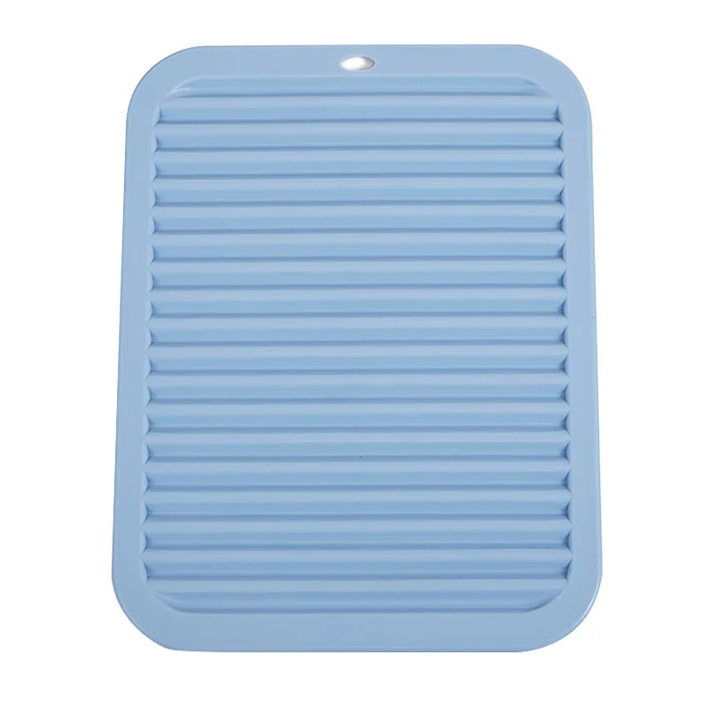 Kieselgel Ablaufpolster aus Bambus rutschfest Wärmeisolierung Küche