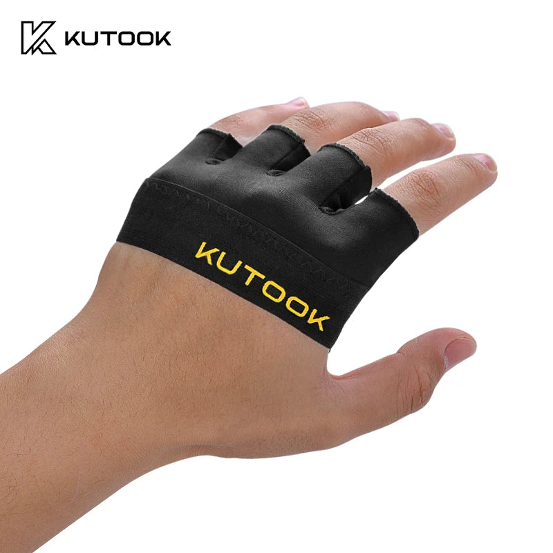 Atmungsaktive Halbfinger Fitnesshandschuhe mit Stoßdämpfung und Anti-Rutsch