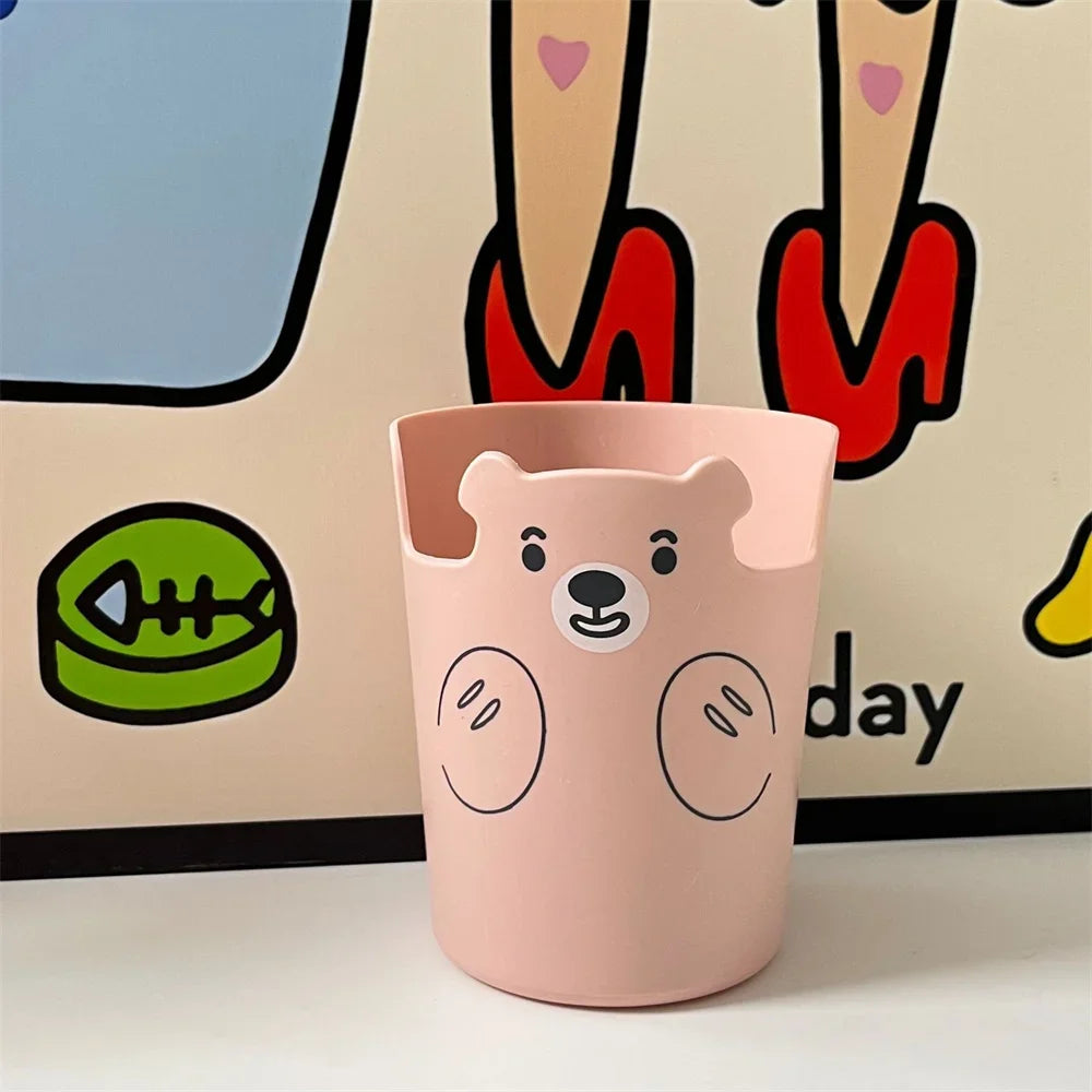 Mini Bleistifthalter Kawaii Cartoon Bär Schreibtisch Organizer Telefonhalter