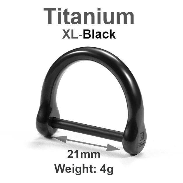 Schwarzer Titan Leder Schlüsselanhänger Herren leichtes EDC Geschenk