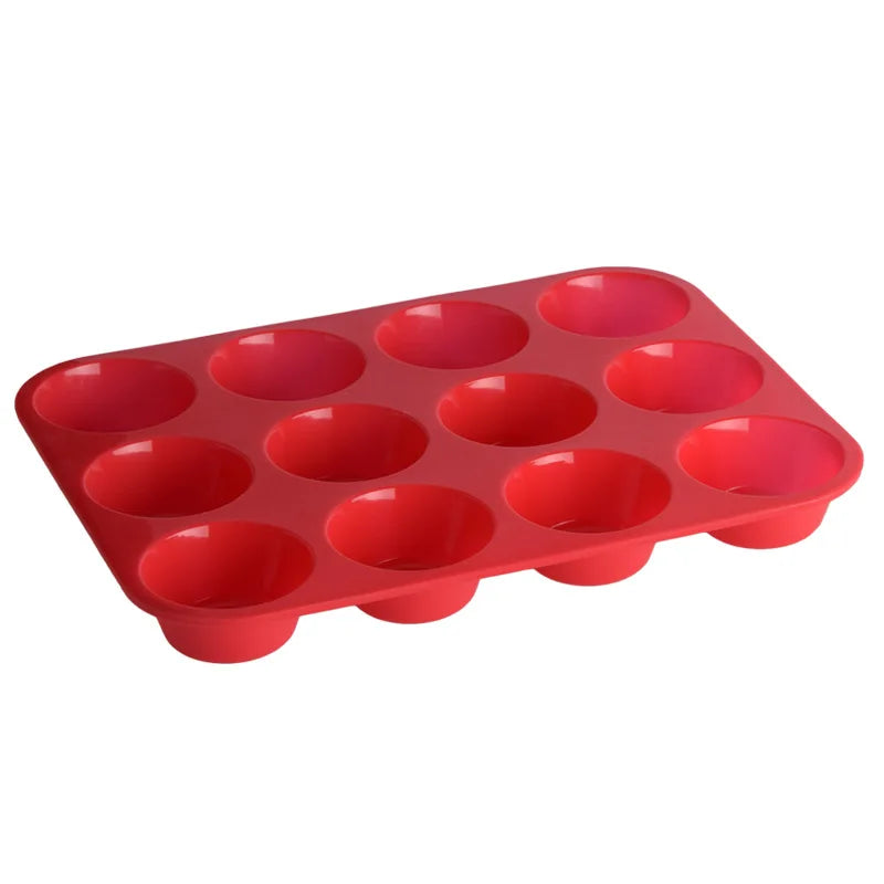 Silikon Muffinbackform für 6 und 12 Tassen – Antihaft - BPA-frei
