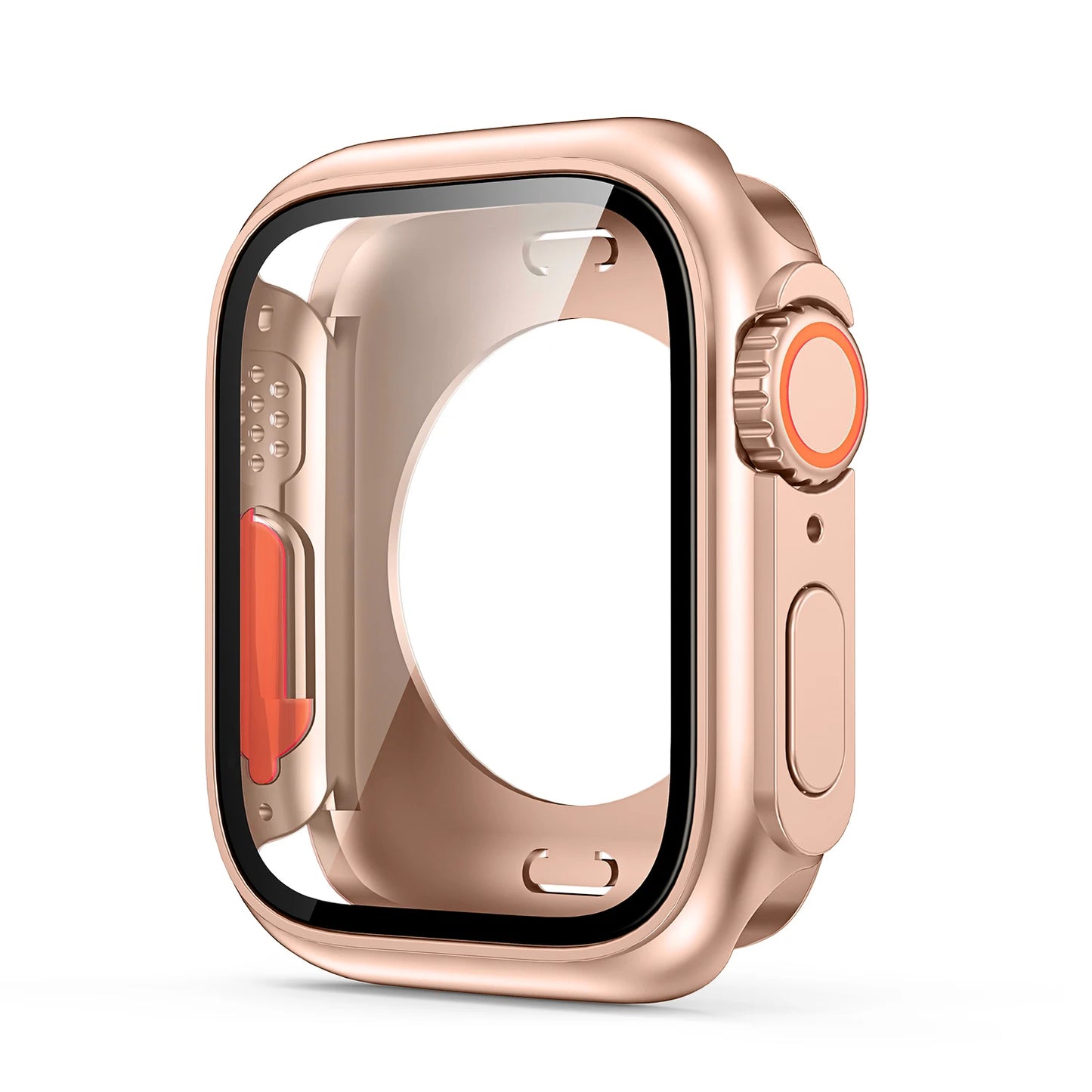 Displayschutzfolie und PC-Hülle kompatibel mit Smartwatch 40-45 mm Schutz
