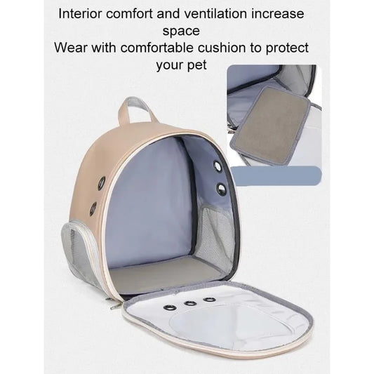 Transparenter Haustier Rucksack Tragetasche für Katzen und Kleine Hunde