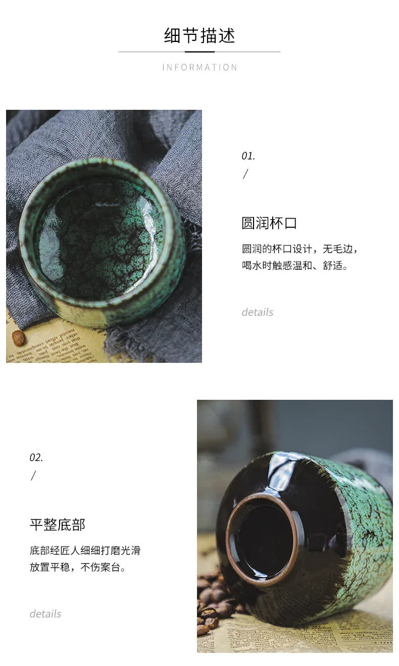 Kleine Keramik Kaffeetasse mit persönlichem Handwärmer-Yabubestshop