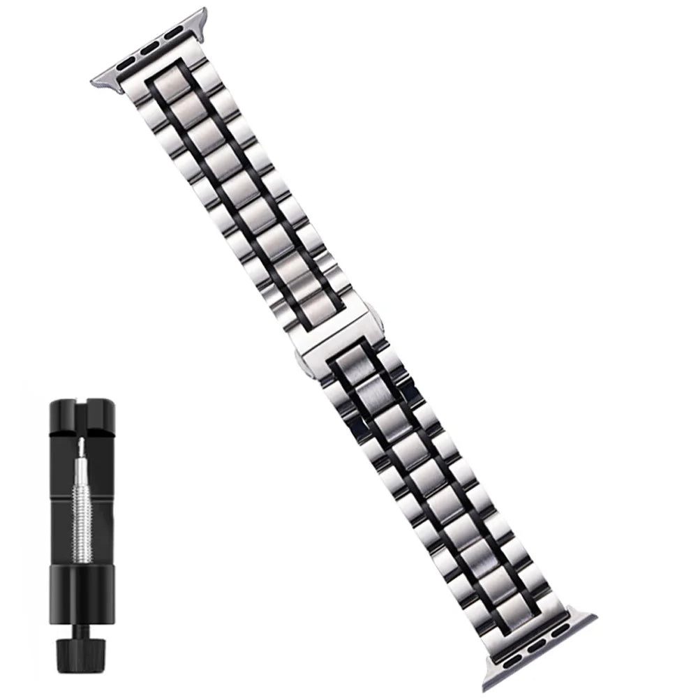 Edelstahl Armband für Apple Watch Series und Ultra Modelle