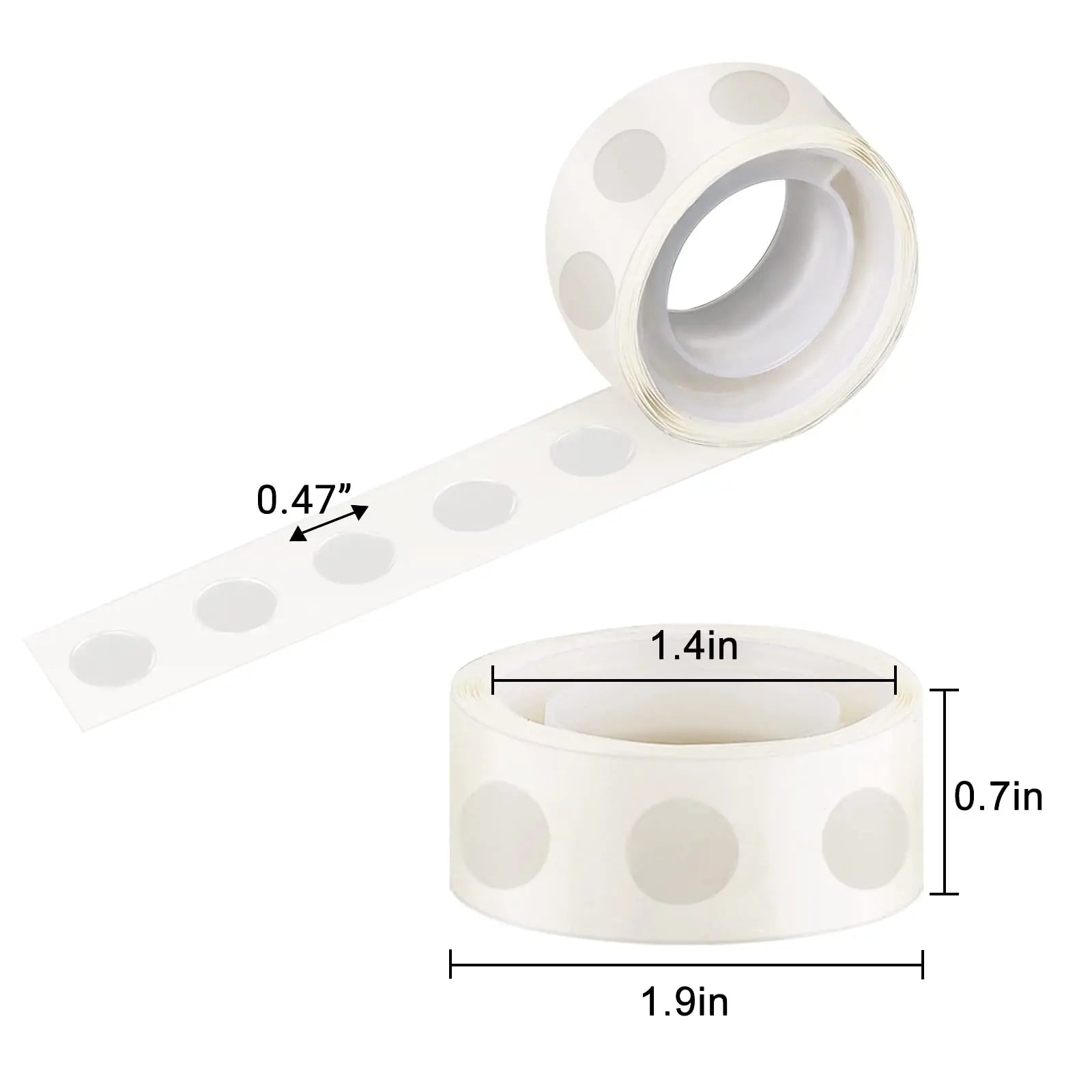 Transparente doppelseitige Klebepunkte für Dekoration und Basteln