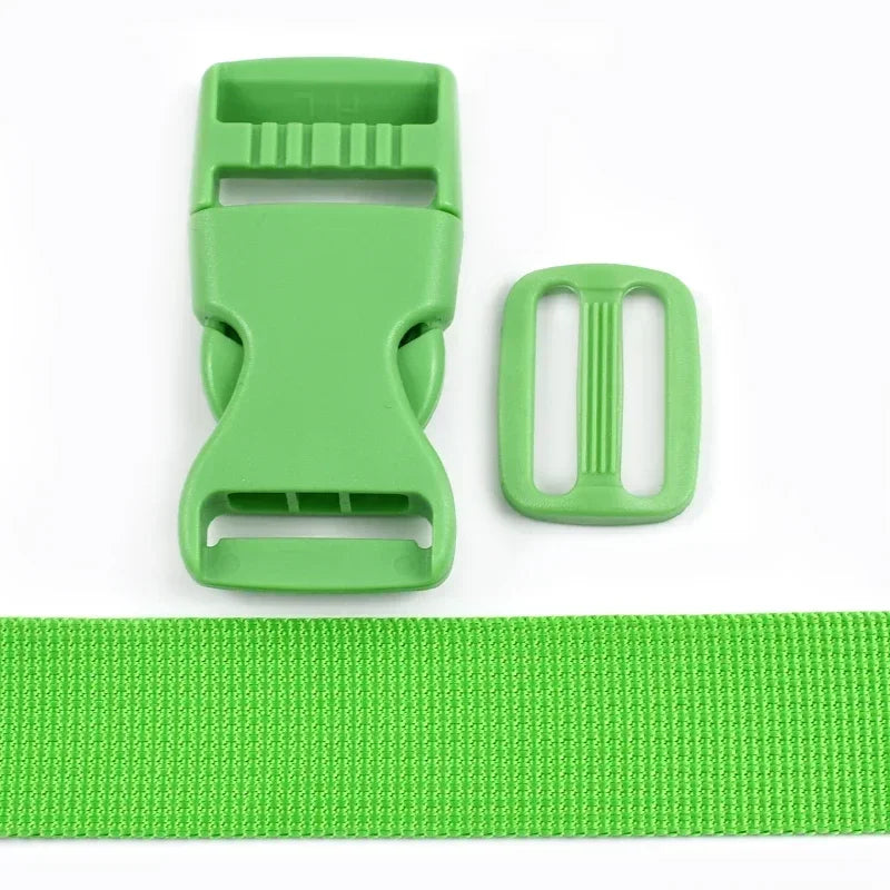 Nylon Gurtband Set mit Kunststoff und Metall Schnallen 20/25mm DIY