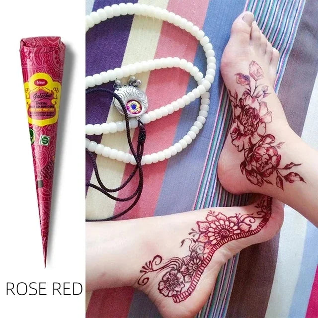 25g Mehrfarbiger Henna Kegel Tattoo Paste für temporäre Körperkunst