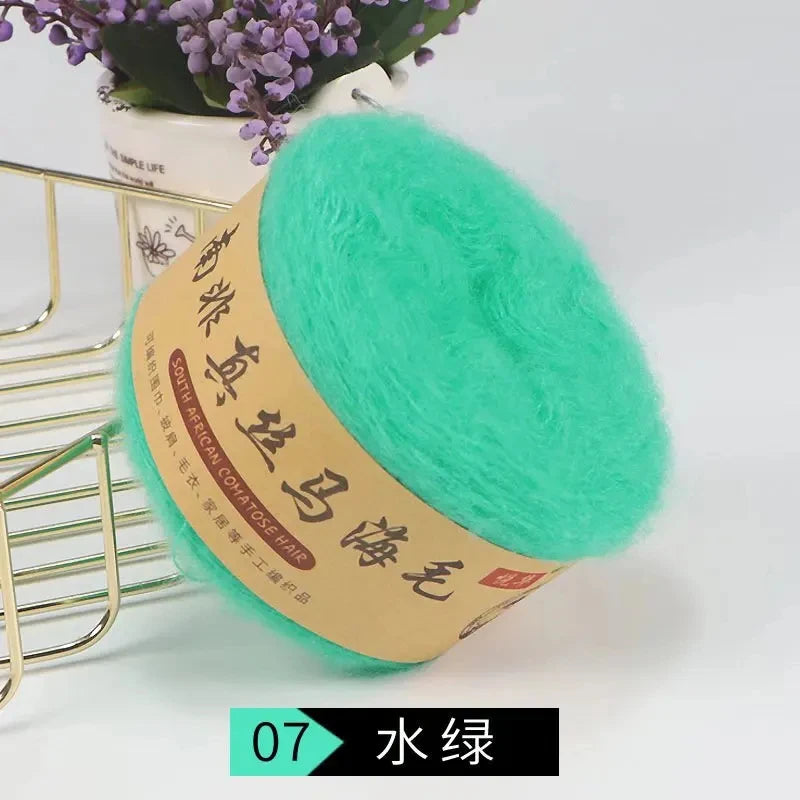 Seidenpony Wollgarn handgestrickt feines Acryl-Seidengarn für DIY