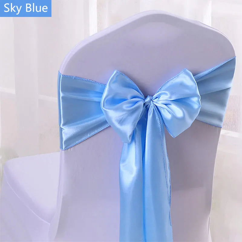 Satin Stuhlschärpen für Hochzeiten und Events 50 Stück