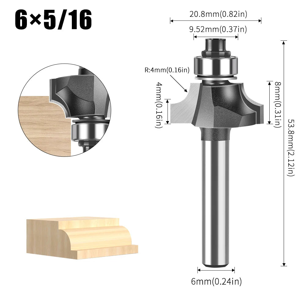 6/12mm Schaft Nut Schneiden Linie Router Bit für Holzbearbeitung