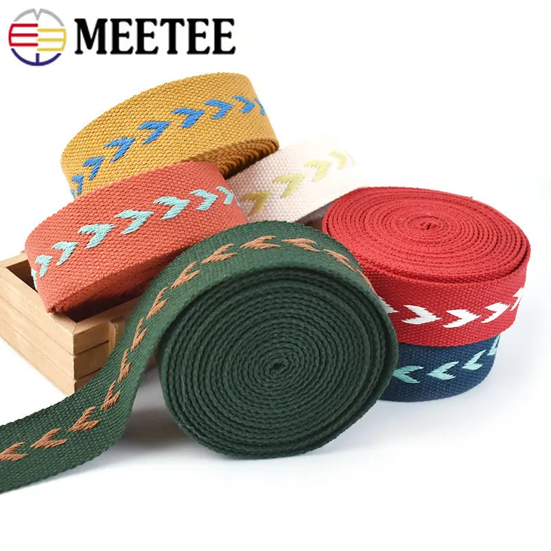 Vielseitiges 38mm Jacquard Gurtband aus Polyester Baumwolle zum Nähen